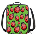 Cute Ladybug Pattern Print Crossbody Lunch Bag