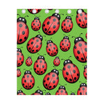 Cute Ladybug Pattern Print Curtain