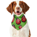 Cute Ladybug Pattern Print Dog Bandana
