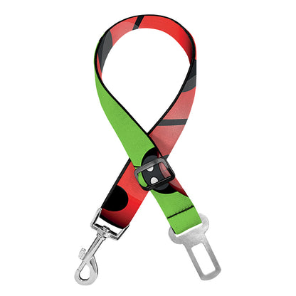 Cute Ladybug Pattern Print Dog Seat Belt