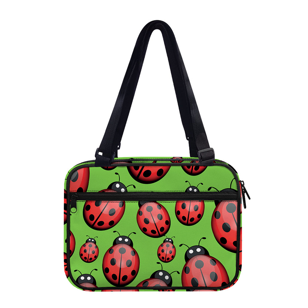 Cute Ladybug Pattern Print Double Strap Bible Bag