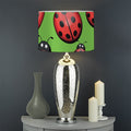 Cute Ladybug Pattern Print Drum Lamp Shade