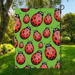 Cute Ladybug Pattern Print Garden Flag