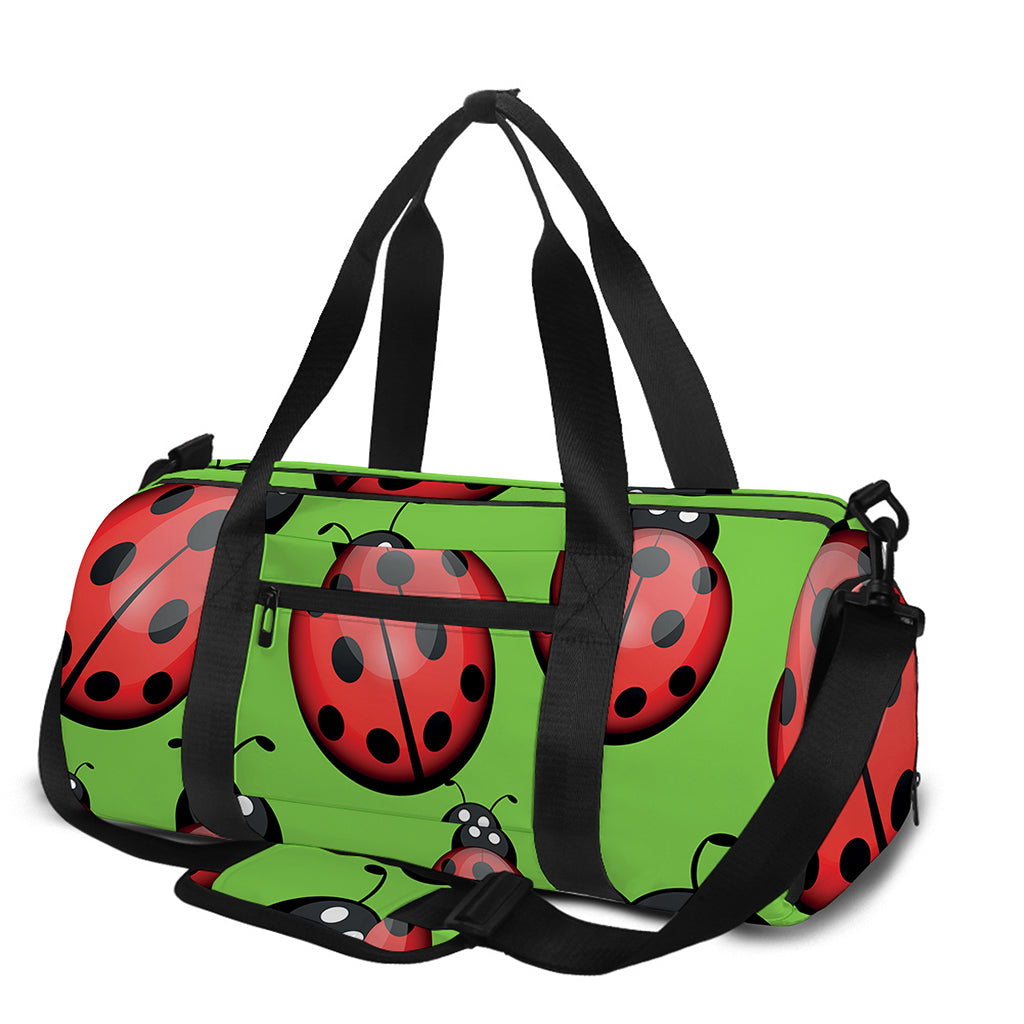 Cute Ladybug Pattern Print Gym Bag