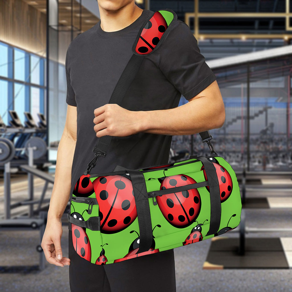 Cute Ladybug Pattern Print Gym Bag