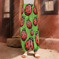 Cute Ladybug Pattern Print Harem Pants