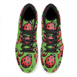 Cute Ladybug Pattern Print High Top Leather Sneakers
