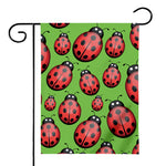 Cute Ladybug Pattern Print House Flag