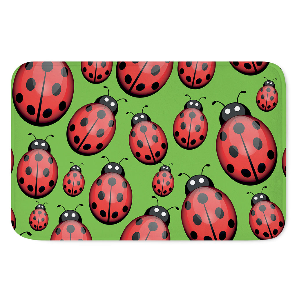 Cute Ladybug Pattern Print Indoor Door Mat