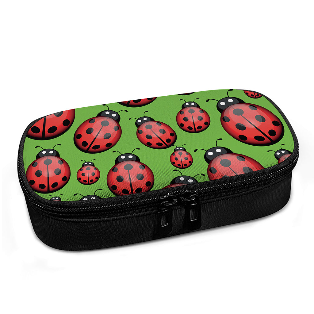Cute Ladybug Pattern Print Insulin Cooler Travel Case