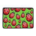 Cute Ladybug Pattern Print Kitchen Mat