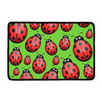 Cute Ladybug Pattern Print Kitchen Mat