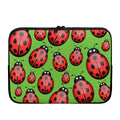 Cute Ladybug Pattern Print Laptop Sleeve