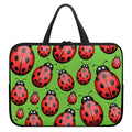 Cute Ladybug Pattern Print Laptop Sleeve With Handle