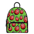 Cute Ladybug Pattern Print Leather Backpack