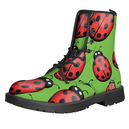 Cute Ladybug Pattern Print Backpack