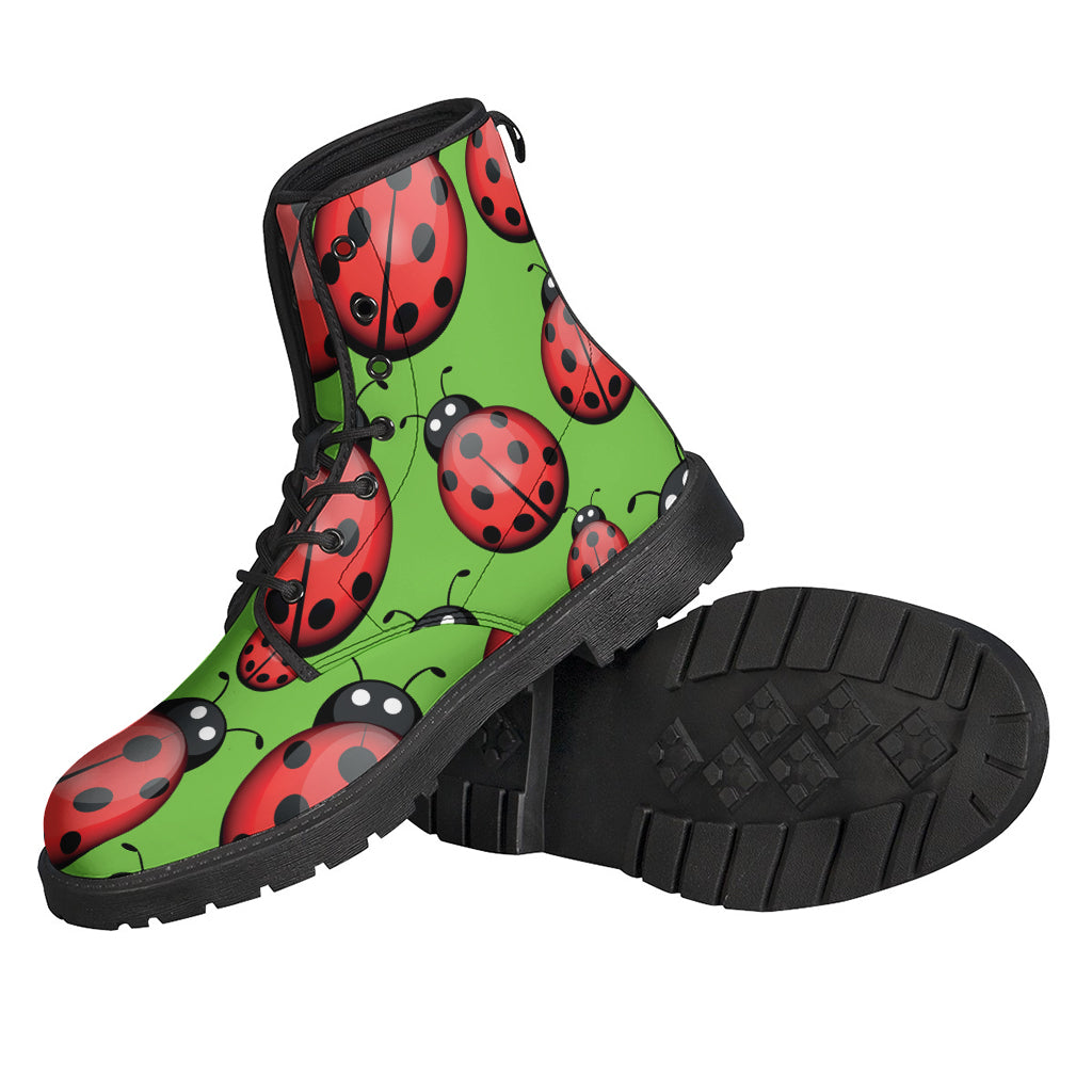 Cute Ladybug Pattern Print Backpack