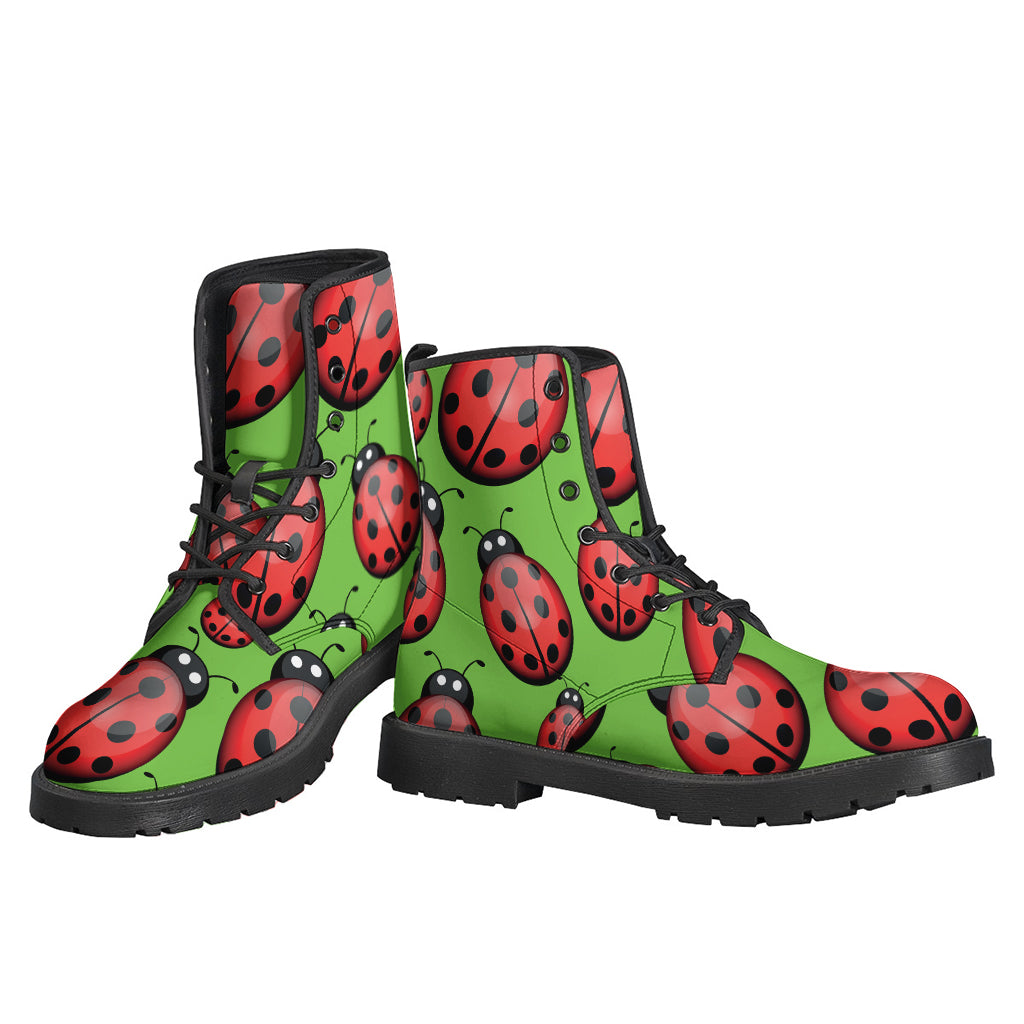 Cute Ladybug Pattern Print Backpack