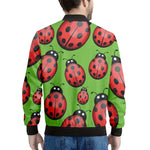 Cute Ladybug Pattern Print Men's Bomber Jacket