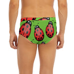 Cute Ladybug Pattern Print Men's Briefs