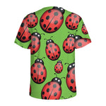 Cute Ladybug Pattern Print Men's Sports T-Shirt