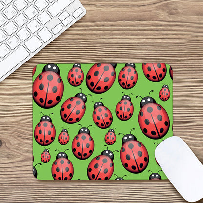 Cute Ladybug Pattern Print Mouse Pad