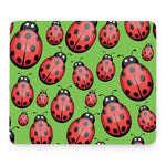 Cute Ladybug Pattern Print Mouse Pad