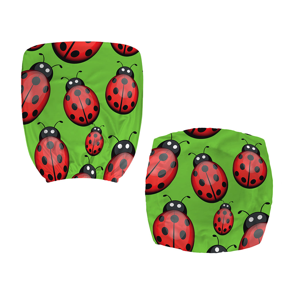 Cute Ladybug Pattern Print Office Chair Cover