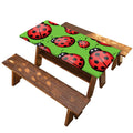 Cute Ladybug Pattern Print Picnic Table Cover