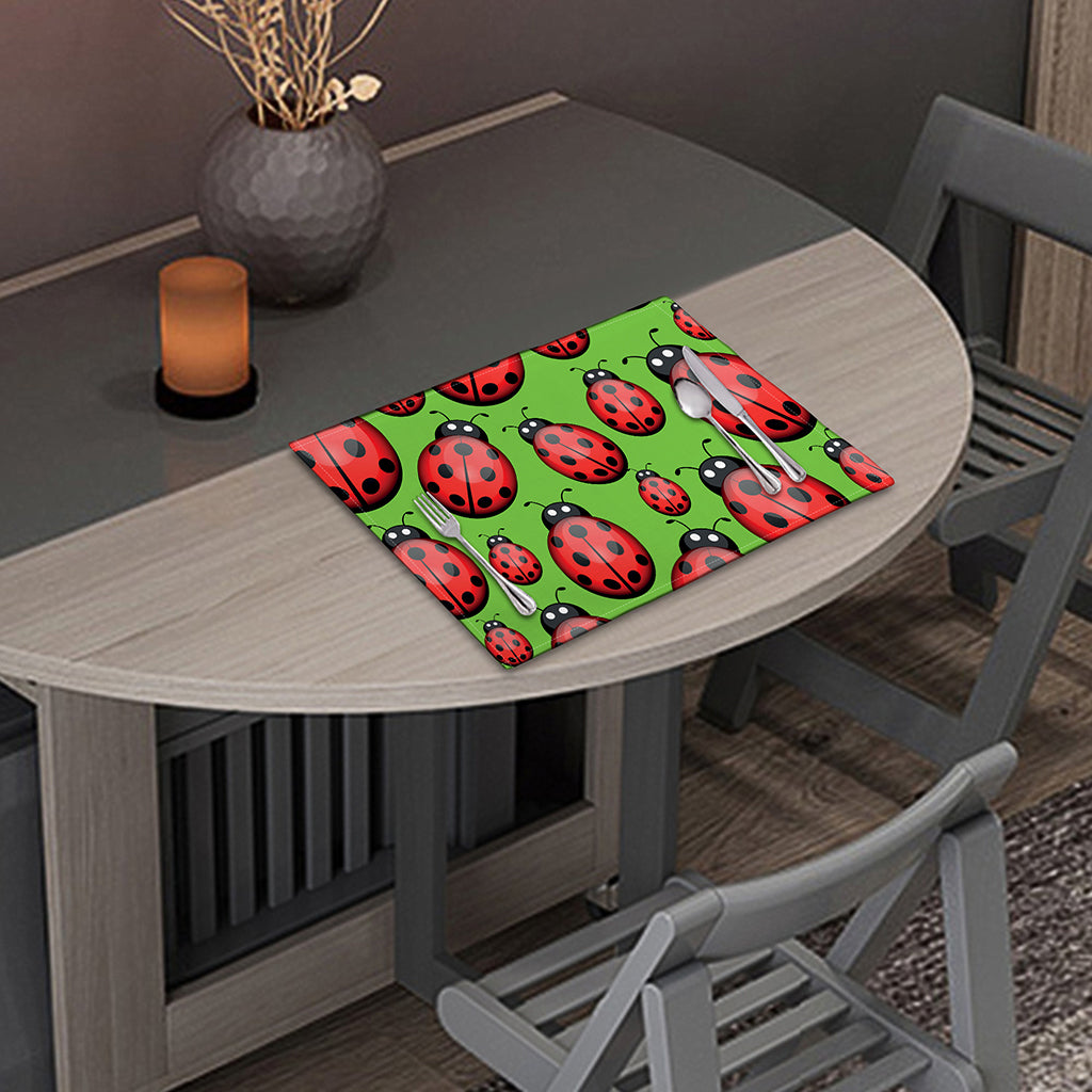 Cute Ladybug Pattern Print Placemat