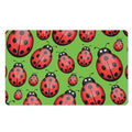 Cute Ladybug Pattern Print Polyester Doormat