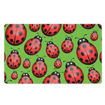 Cute Ladybug Pattern Print Polyester Doormat