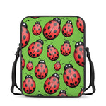Cute Ladybug Pattern Print Rectangular Crossbody Bag