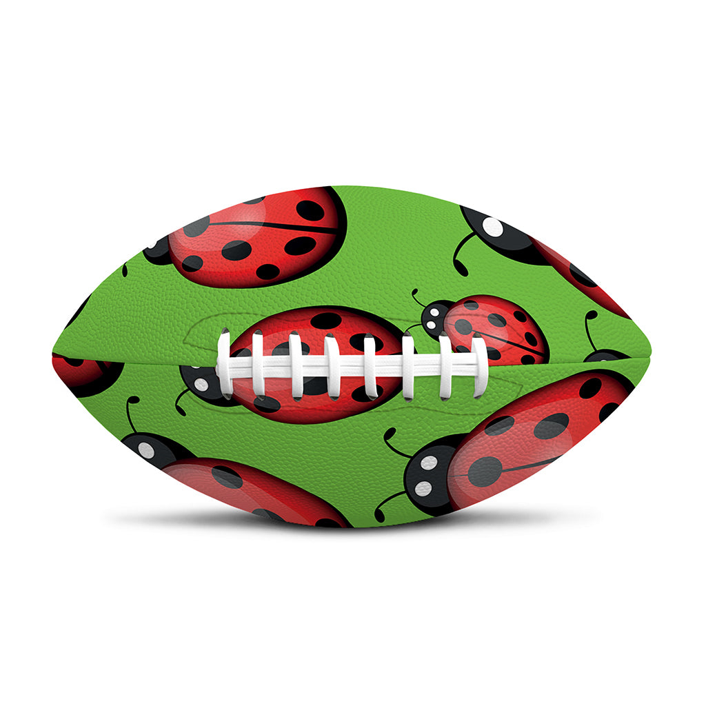 Cute Ladybug Pattern Print Rugby Ball