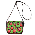 Cute Ladybug Pattern Print Saddle Bag