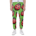 Cute Ladybug Pattern Print Joggers