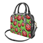 Cute Ladybug Pattern Print Shoulder Handbag