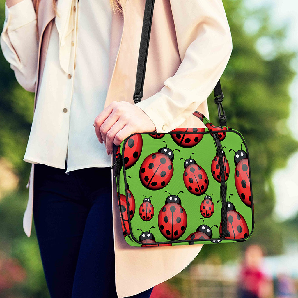 Cute Ladybug Pattern Print Shoulder Strap Bible Bag