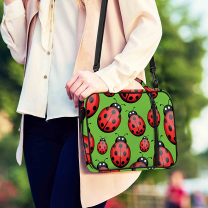 Cute Ladybug Pattern Print Shoulder Strap Bible Bag