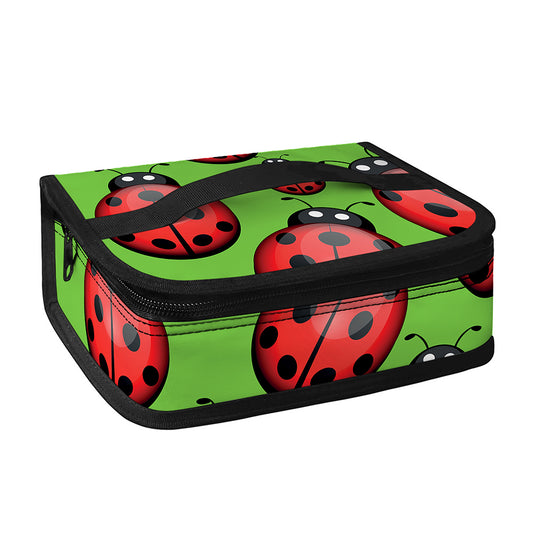 Cute Ladybug Pattern Print Small Lunch Bag