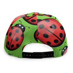 Cute Ladybug Pattern Print Snapback Cap