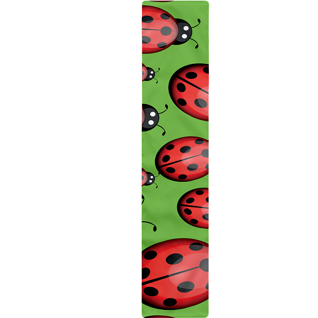 Cute Ladybug Pattern Print Table Runner