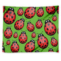 Cute Ladybug Pattern Print Tapestry