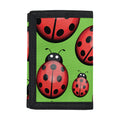 Cute Ladybug Pattern Print Trifold Wallet