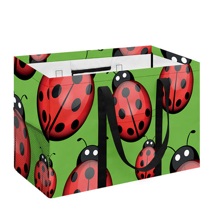 Cute Ladybug Pattern Print Utility Tote Bag