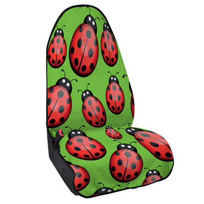 Cute Ladybug Pattern Print Waterproof Car Seat Cover