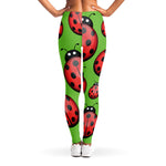 Cute Ladybug Pattern Print Women's Leggings