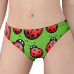Cute Ladybug Pattern Print Women's Panties