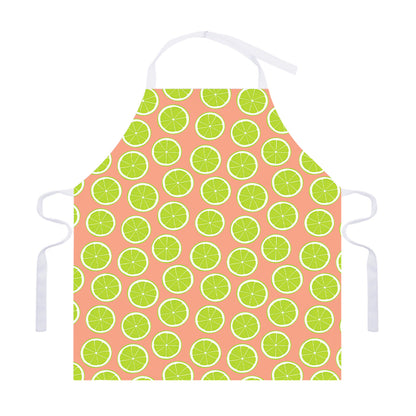 Cute Lime Pattern Print Adjustable Apron