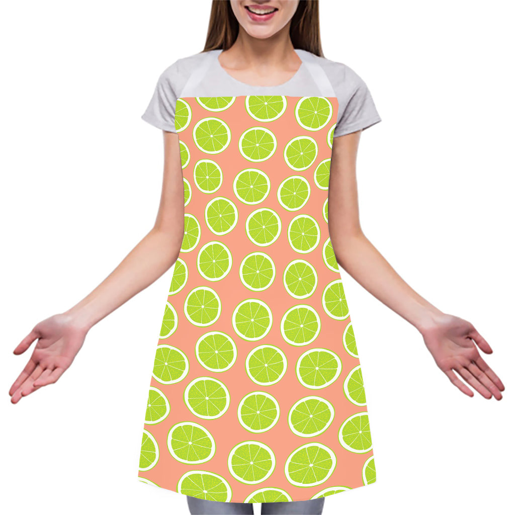 Cute Lime Pattern Print Adjustable Apron